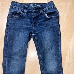 Dark Blue Straight Leg Jeans